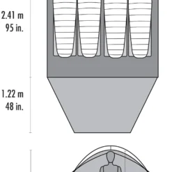 MSR Habitude™ 4 Tent -Campingudstyr Salg 2022 65100136 3
