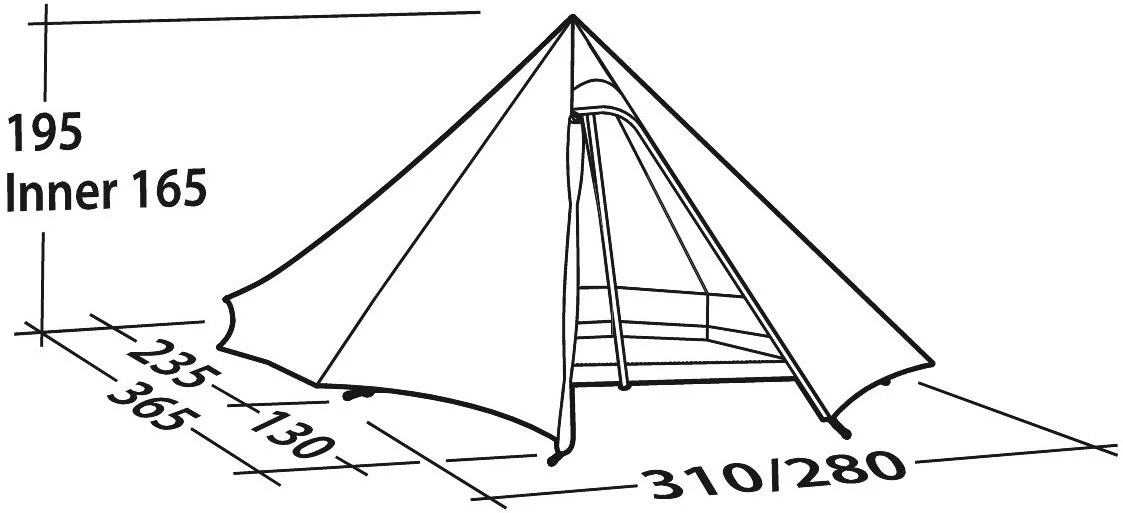 Robens Green Cone 4 PRS Tent 10 Robens Green Cone 4 PRS Tent - Billede 8
