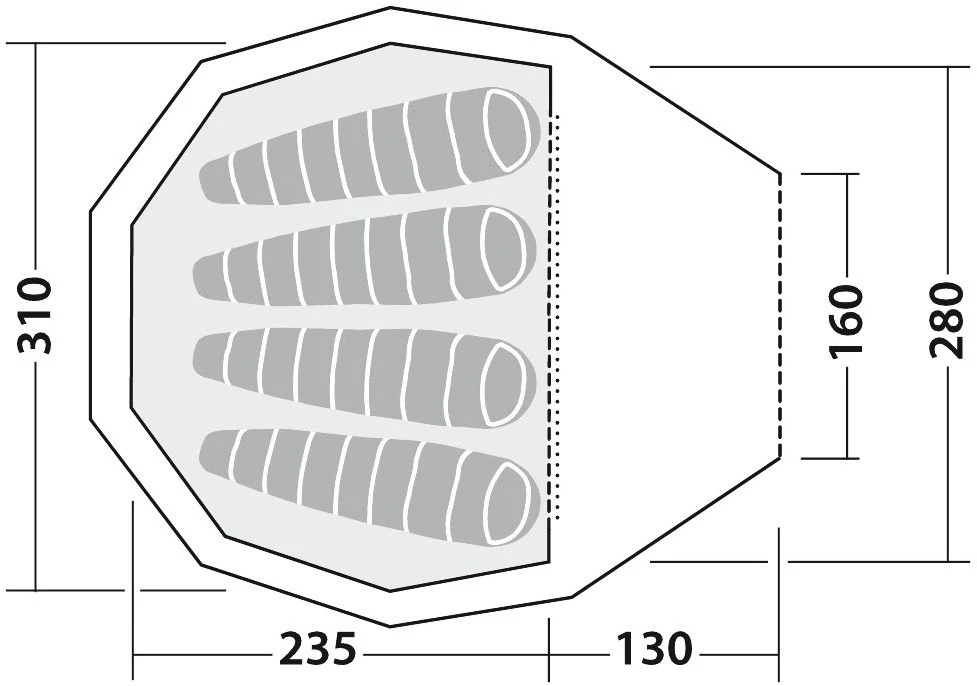 Robens Green Cone 4 PRS Tent 11 Robens Green Cone 4 PRS Tent - Billede 9
