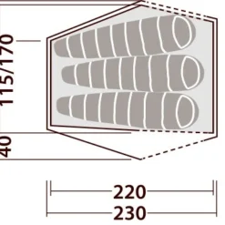 Robens Chaser 3XE Tent -Campingudstyr Salg 2022 65100160 9